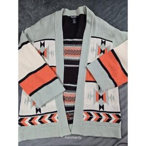 Wrangler Sweater Womans Small Cardigan Retro Western‎ Cowgirl Aztec Southwest